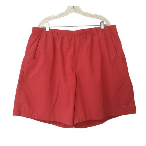 Columbia Omni Shade Coral Pink XXL 8 Bathing Suit Water Shorts Elastic Waist - Picture 1 of 6
